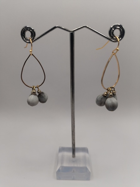 Teardrop dangle with teething beads