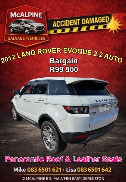 2012 Land Rover Evoque 2.2 Automatic