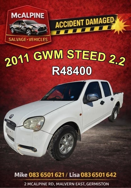2011 GWM STEED 2.2 DOUBLE CAB