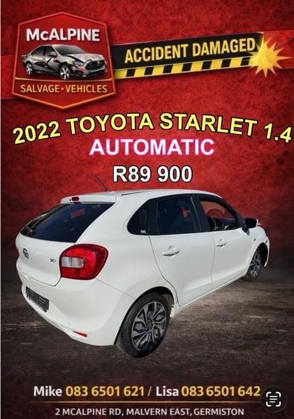 2022 TOYOTA STARLET 1.4 AUTOMATIC