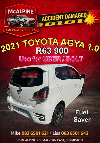 2021 TOYOTA AGYA 1.0
