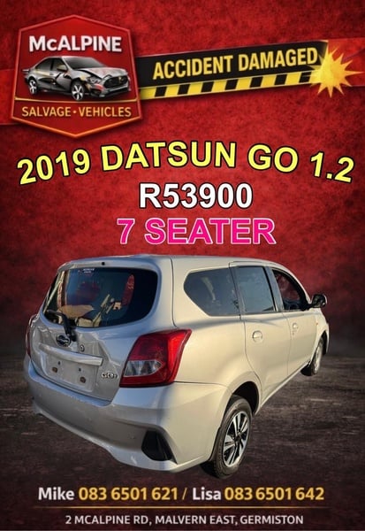 2019 Datsun Go 1.2 -  7 Seater
