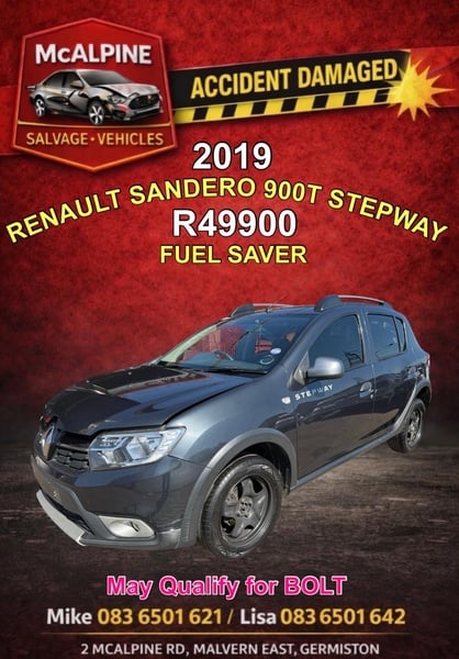 2019 RENAULT SANDERO 900T STEPWAY