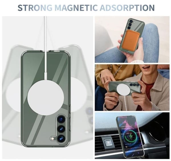 Magnetic MagSafe Clear Case Compatible with Samsung A35/A55