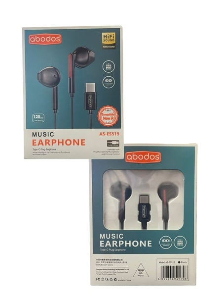 Abodos 1.2m Type-C Music Earphone AS-ES519
