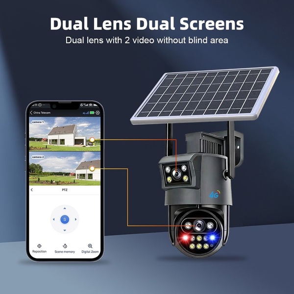 CTDW HiEasy AOV Smart Dual Lens 4G Solar Camera - S12
