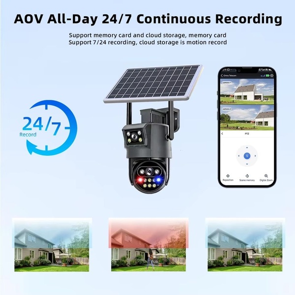 CTDW HiEasy AOV Smart Dual Lens 4G Solar Camera - S12