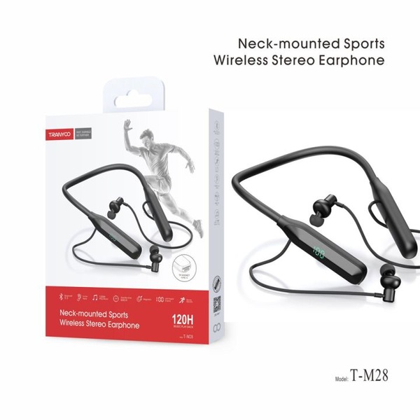 Tranyoo Neck-Mounted Sports Wireless Stereo Earphone