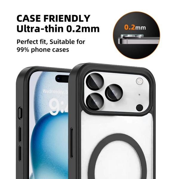 CTDW Camera Lens Protector Compatible with iPhone 17 PRO MAX