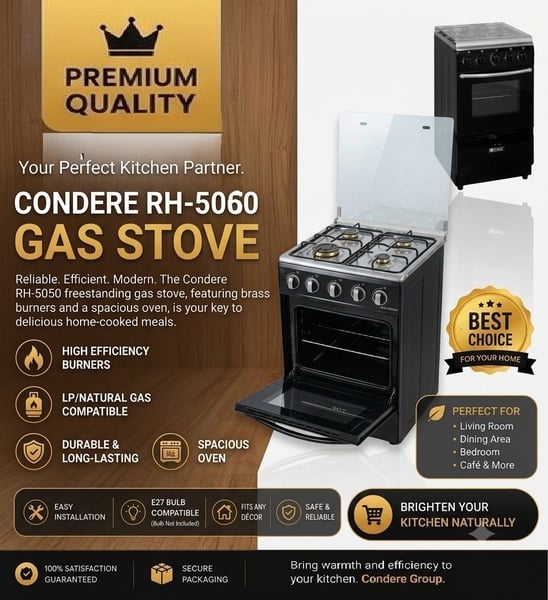 SAFY 4 PLATE GAS STOVE WITH GAS OVEN - R3 036,15 Each Excl VAT - MOQ 3