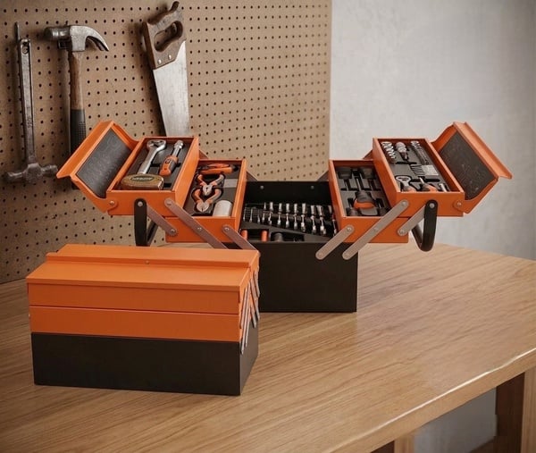 PROFESSIONAL CHROME 85 PCS TOOL BOX SET - R1145,50 EACH Excl VAT   MOQ 6