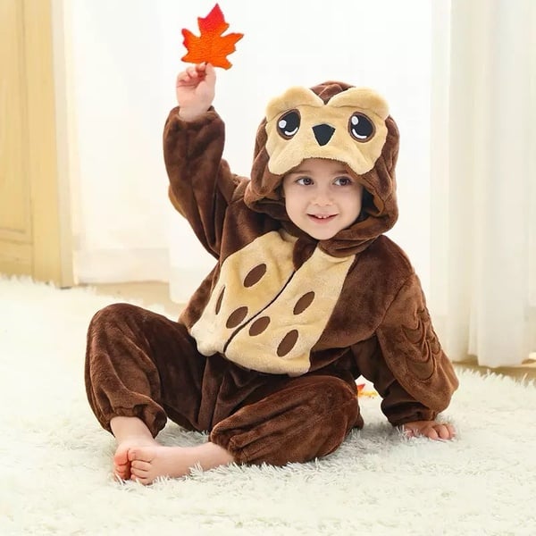 New Kids Animal Onesies Soft Fleece - Owl picture