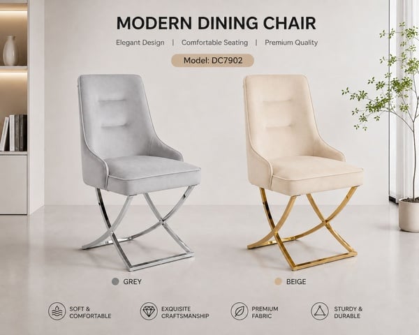 Luxury modern dining chairs with zip picture