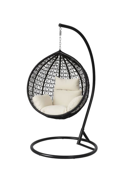 Egg Ratten Hanging Swig Chair made in steel fram and ratten weaving picture