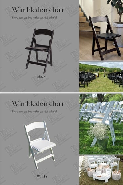 Wimbledon Chairs Best for Outdoor Events Functions and Restaurants made in Resin material
