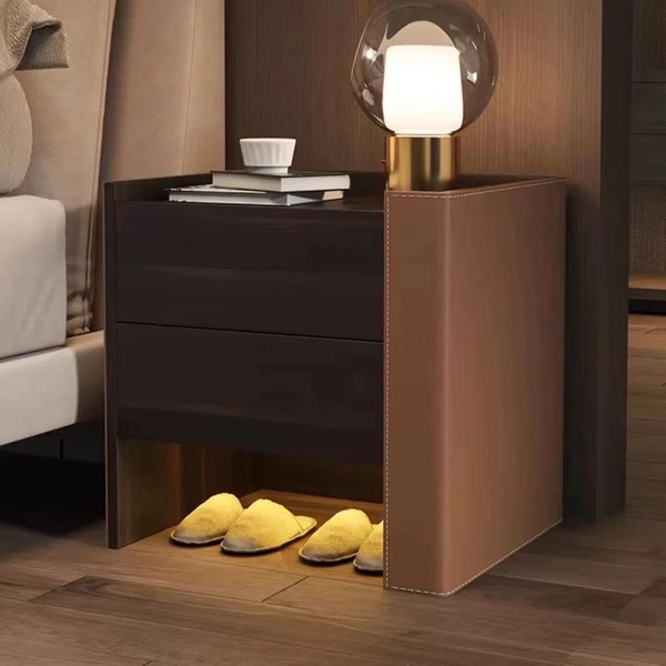 Modern Nordic Floating-Style Storage Nightstand- Pedestal