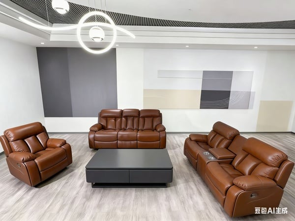 3-2-1 Bonded Leather Recliner Lounge Suite picture