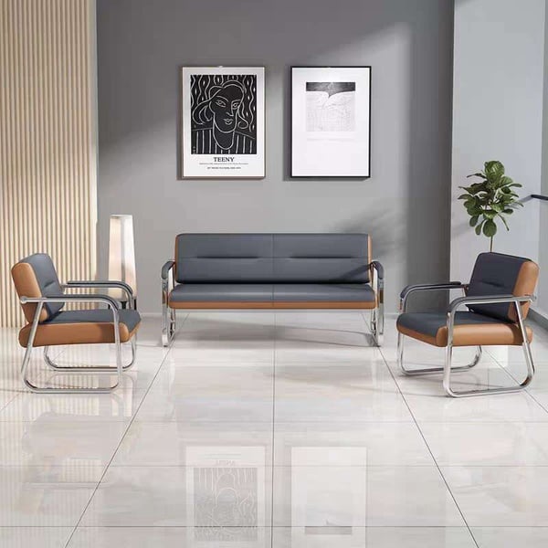 Lisa PU Leather 3 1 1 Seater Waiting Area Office Chairs