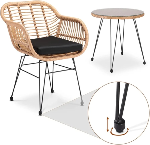 3-Piece Outdoor Patio Bistro Set