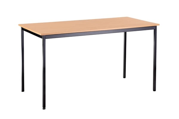 Modern Rectangular Steel Frame Table with MDF Supa WoodTop