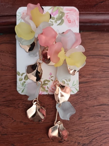 Earrings - Flowers 9cm