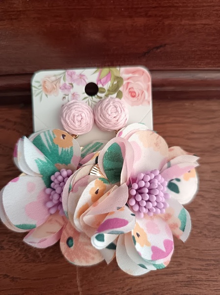 Earrings - Flower 6.5cm