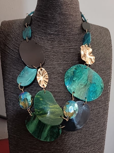 Necklaces - Turquois and black
