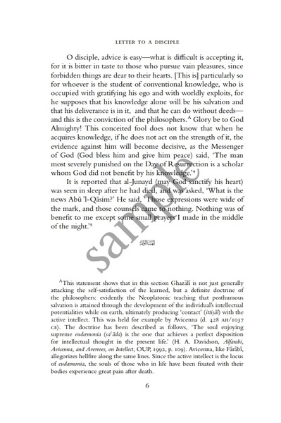 Al-Ghazali Letter to a Disciple (Ayyuha’l-Walad) [Bilingual Edition]