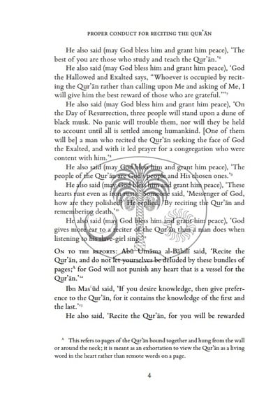 Al-Ghazali on Proper Conduct for Reciting the Qur’an