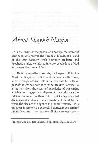 Solace for the Hearts: A Collection of Sayings by Shaykh Muhammad Nazim Adil al-Haqqani