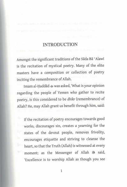 Qasa'id of Tariqa Sada Ba Alawi