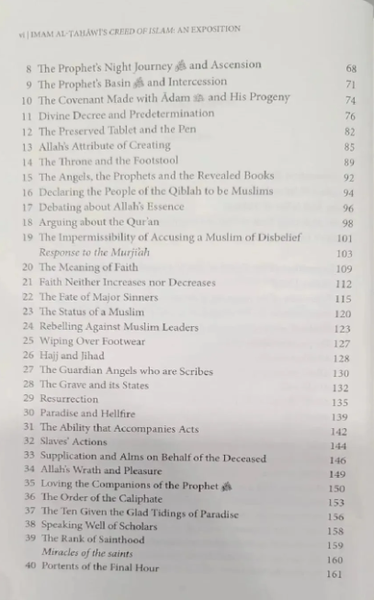 Imam Al-Tahawi’s Creed of Islam