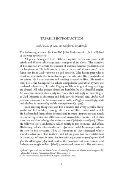 Tafsir Al Tabari [VOLUME 2 ONLY]