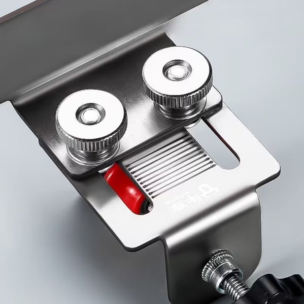 1pc Adjustable Cabinet Door Installation Tool - Stainless Steel Mounting Jig Positioner
