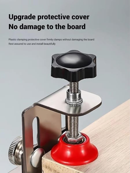 1pc Adjustable Cabinet Door Installation Tool - Stainless Steel Mounting Jig Positioner