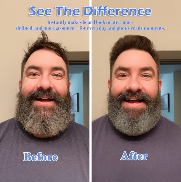 Portable Cordless Beard & Hair Grooming Brush