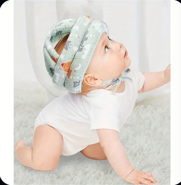 Adjustable Baby Safety Helmet – Soft Head Protector Cushion Cap for Crawling & Walking