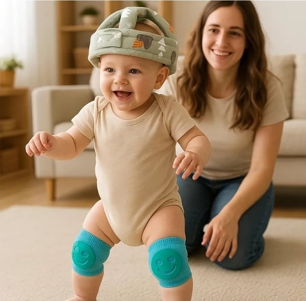 Adjustable Baby Safety Helmet – Soft Head Protector Cushion Cap for Crawling & Walking