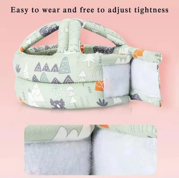 Adjustable Baby Safety Helmet – Soft Head Protector Cushion Cap for Crawling & Walking