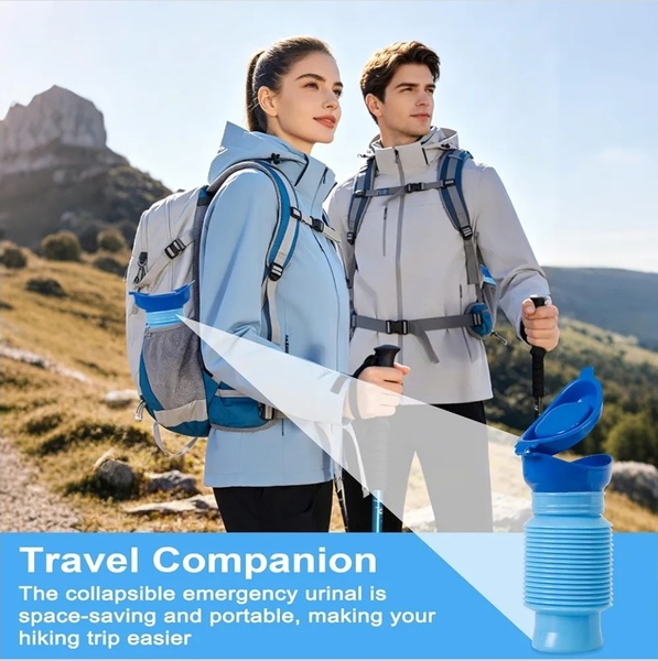 Portable Emergency Urinal | 750ml Collapsible Car Travel Toilet