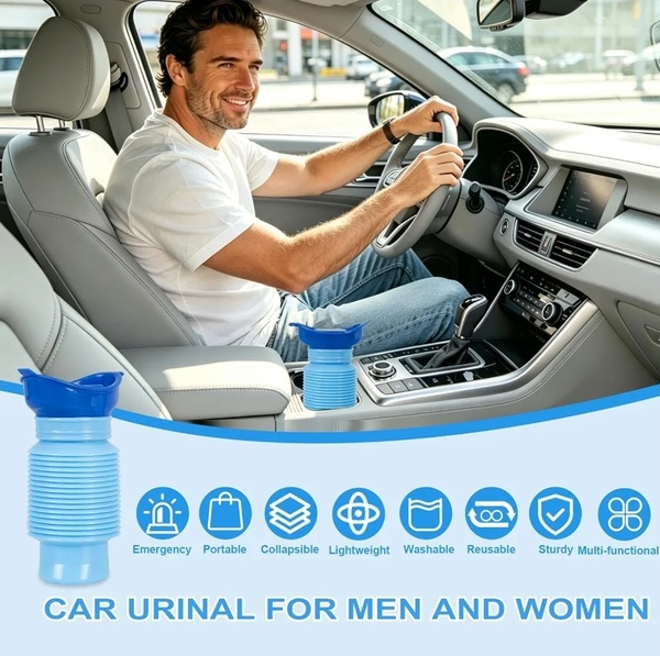 Portable Emergency Urinal | 750ml Collapsible Car Travel Toilet