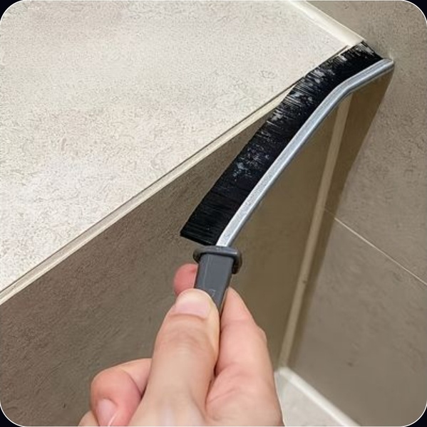 3-Piece Hard-Bristled Crevice Cleaning Brush Set – Grout & Corner Scrubber
