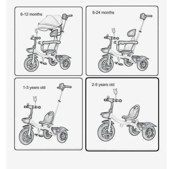 3-in-1 Convertible Stroller Trike