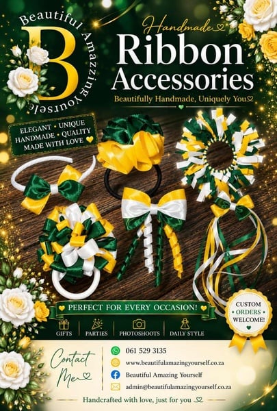 Handmade Hair Accessories in South Africa – Beautiful Amazing Yourself picture