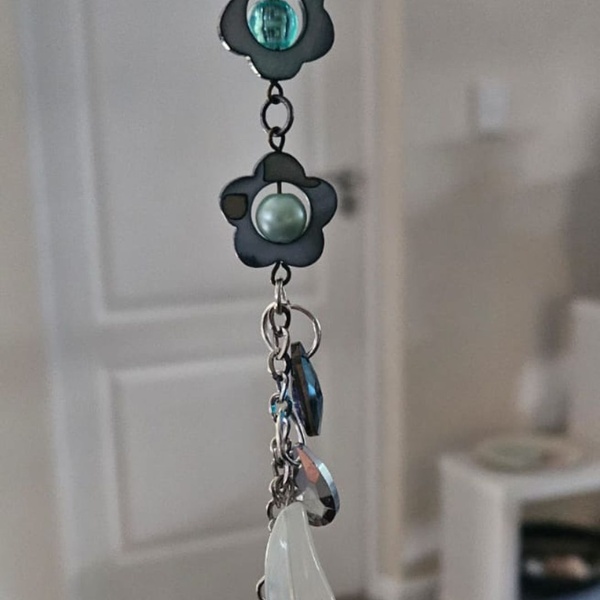 Blue & Turquoise Spiral Suncatcher