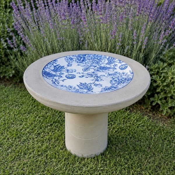 Spring Bloom Birdbath