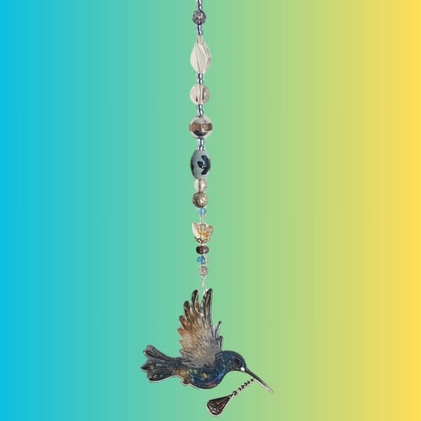 Hummingbirds Sparkle Suncatcher