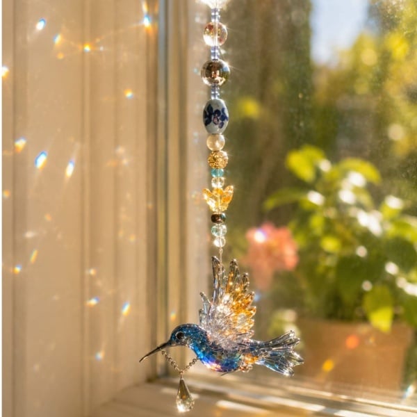 Hummingbirds Sparkle Suncatcher