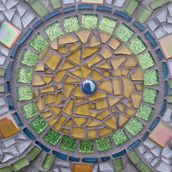 Summer Garden Mosaic Flower - Wall Art