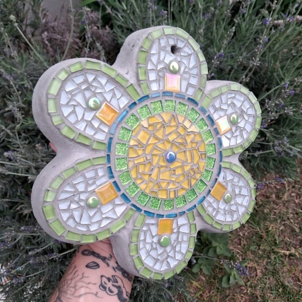 Summer Garden Mosaic Flower - Wall Art